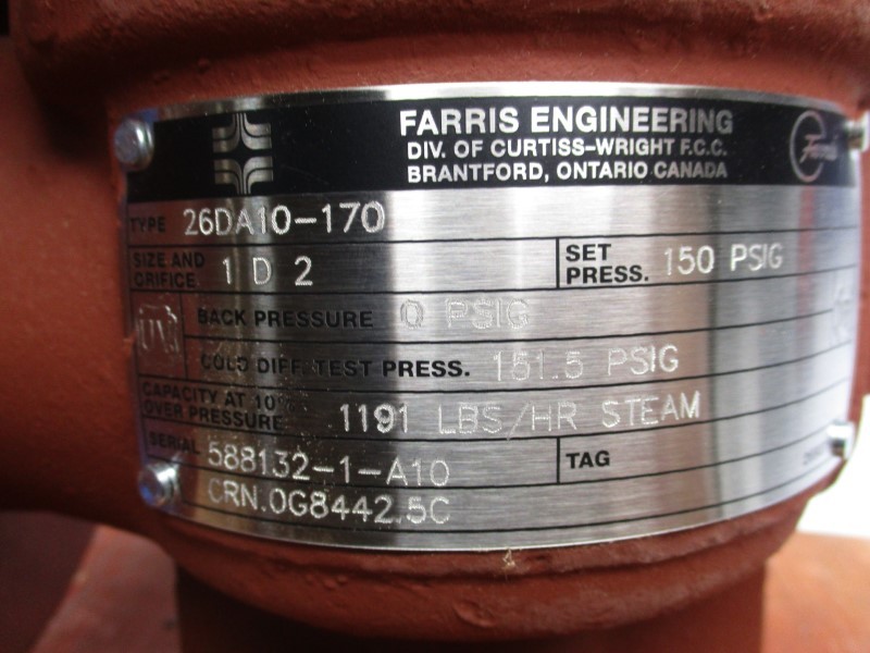 FARRIS ENGINEERING 26DA10-170 150PSI NSMP