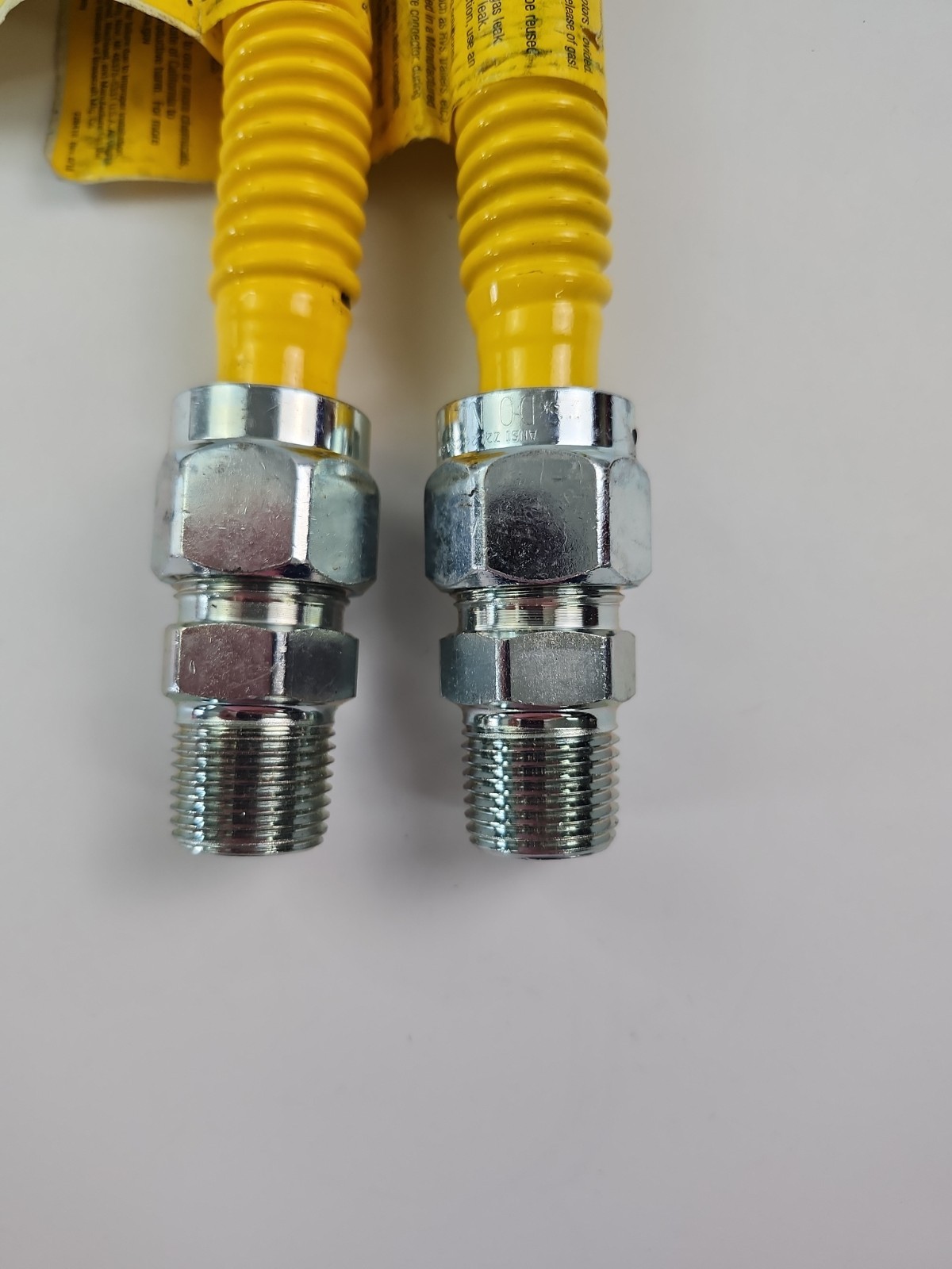 (QTY 2) BrassCraft CSSC44-12 SS Gas Connector, 1/2 MIP x 1/2 MIP X 12″