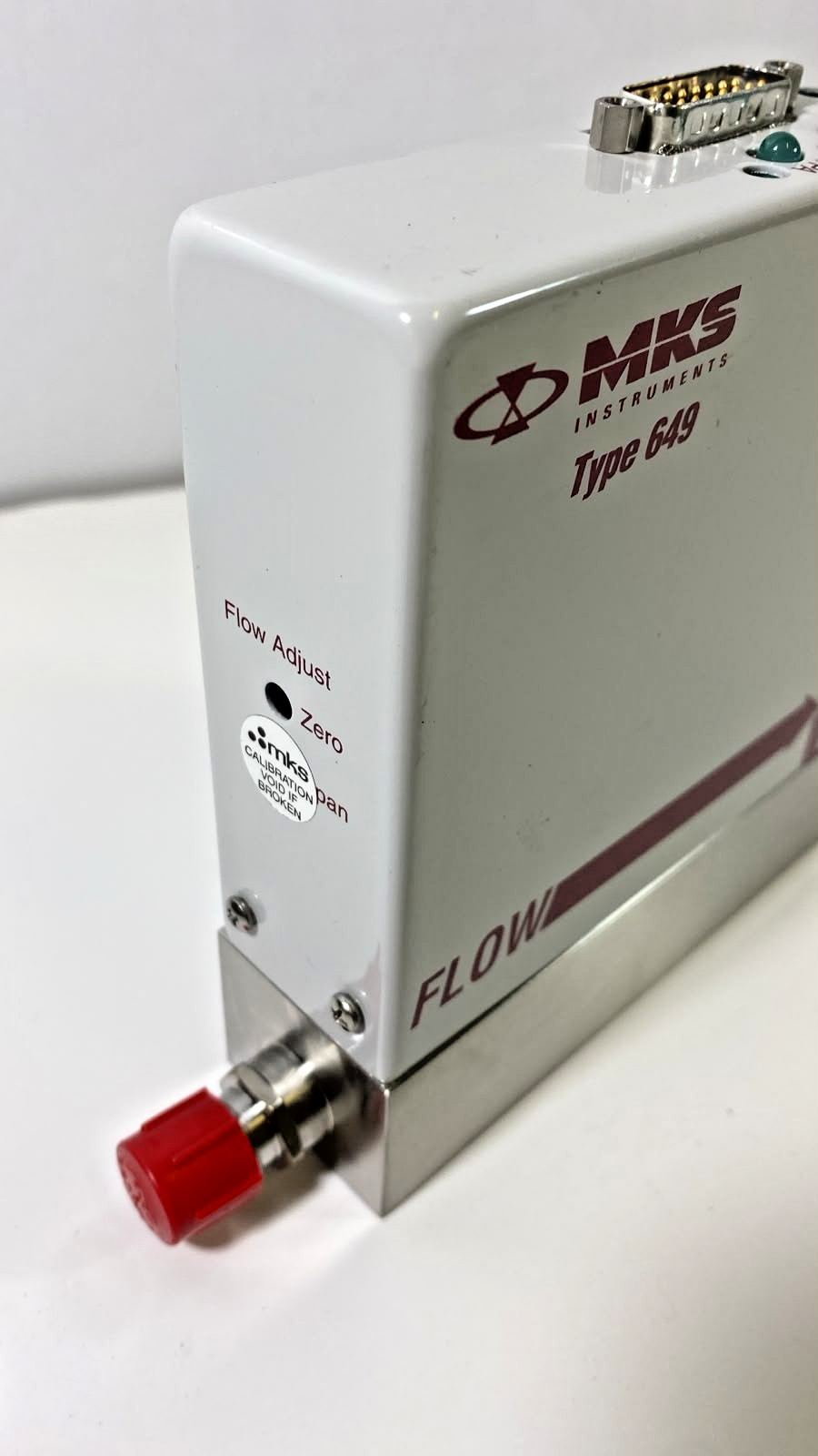 ✅ MKS TYPE 649 649A-25465 / AR / 500SCCM 100 TORR/SPCAL PRESSURE CONTROLLER
