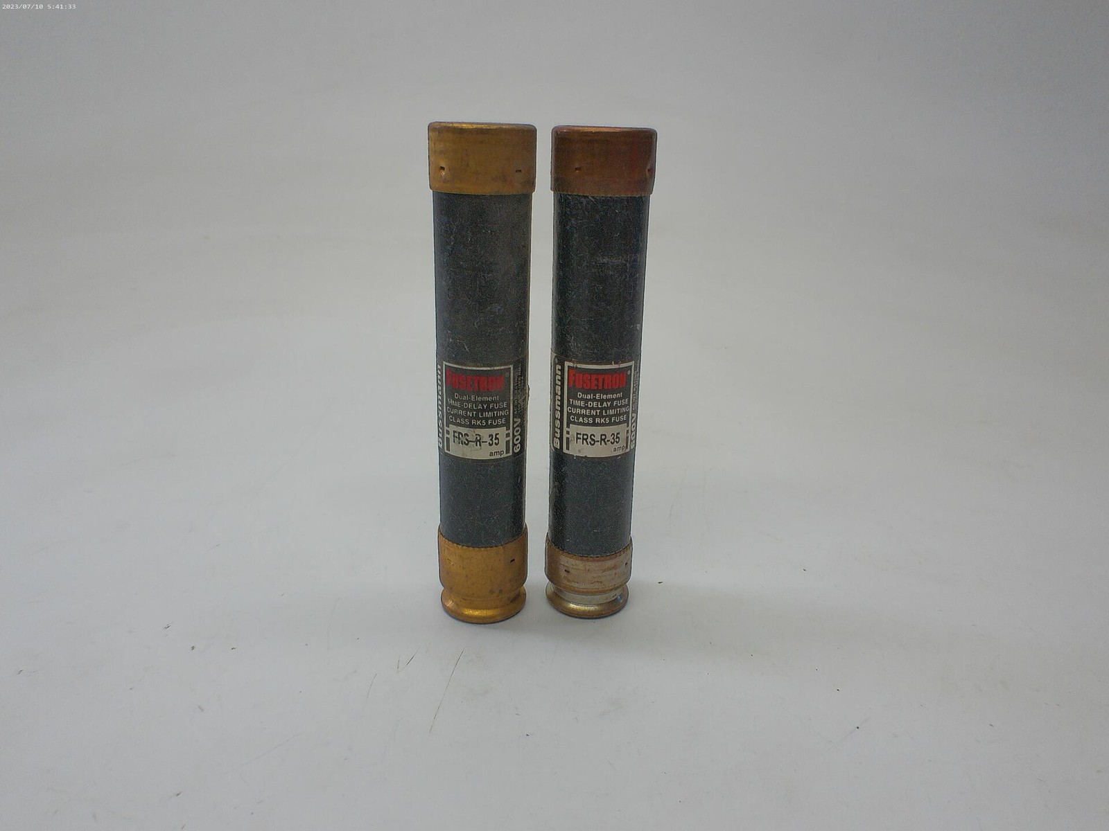 FUSETRON FRS-R-35 FUSE BLACK LOT OF 2 NSNP