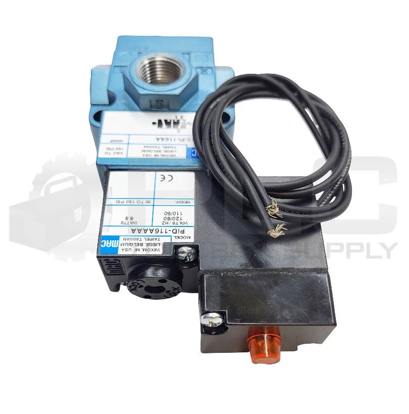 NEW MAC 55B-12-PI-116AA SOLENOID VALVE 150PSI