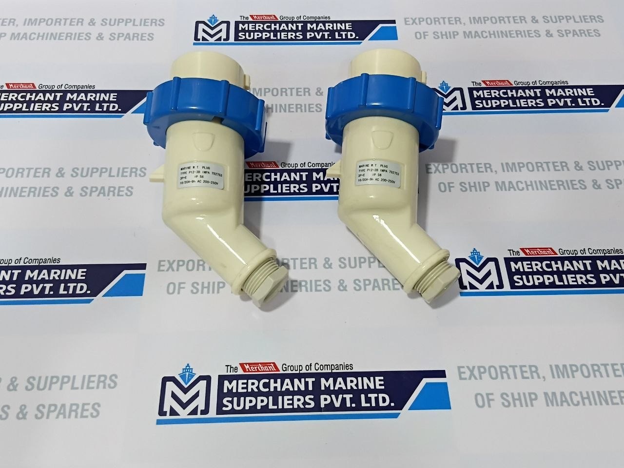 Marine W.T. Plug P12-3B 200-250VAC IP56 16/20A-9h