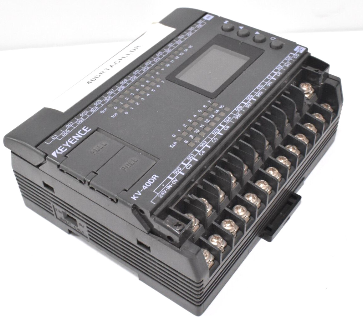 Keyence KV-40DR Base unit, DC type, 24 Inputs and 16 Relay Outputs
