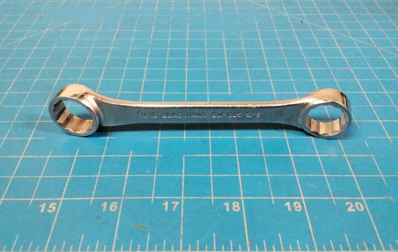 Blackhawk BW-1605 Double Box-End Wrench 11/16 X 5/8