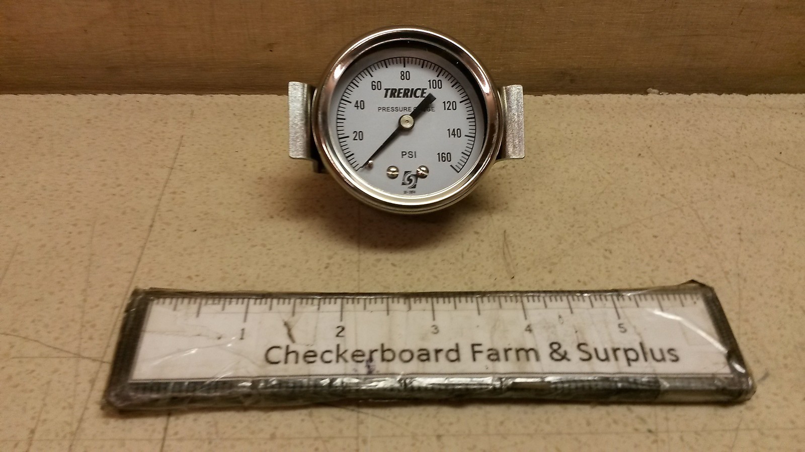 NOS Trerice Pressure Gauge Gage D67914 800B 2″ 0-160 psi 8720800 6685013039523