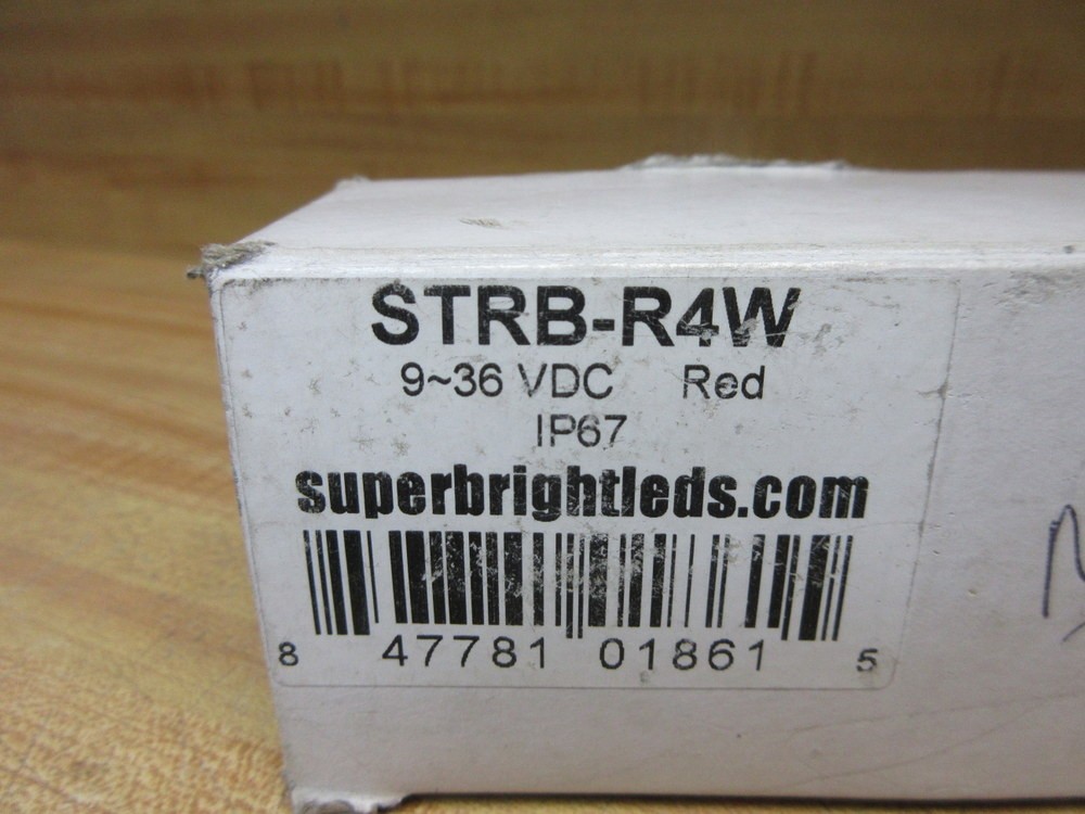 Super Bright Leds STRB-R4W Red Strobe Light STRBR4W