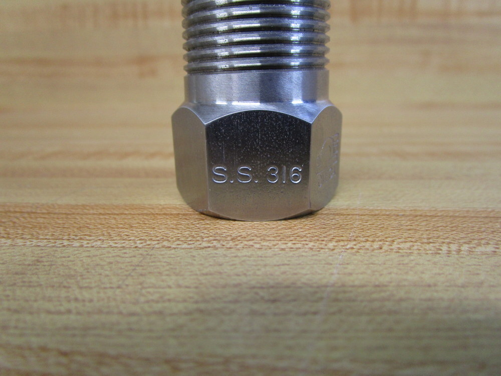 Omega 316 S.S. Thermocouple Sheath 316SS 1″ Thread 1/2″ NPT
