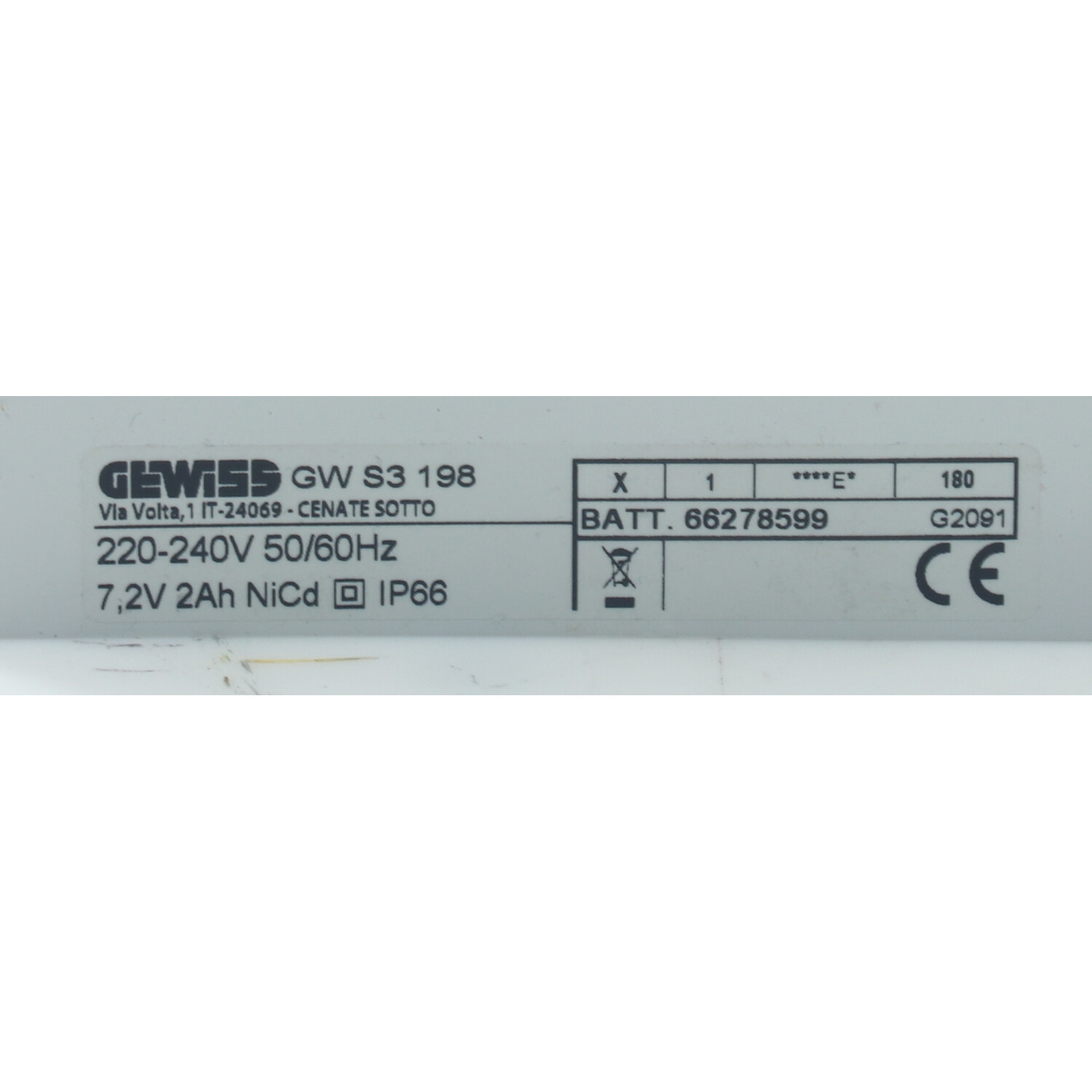 Gewiss GWS3198 LED Watertight Luminaires New NFP