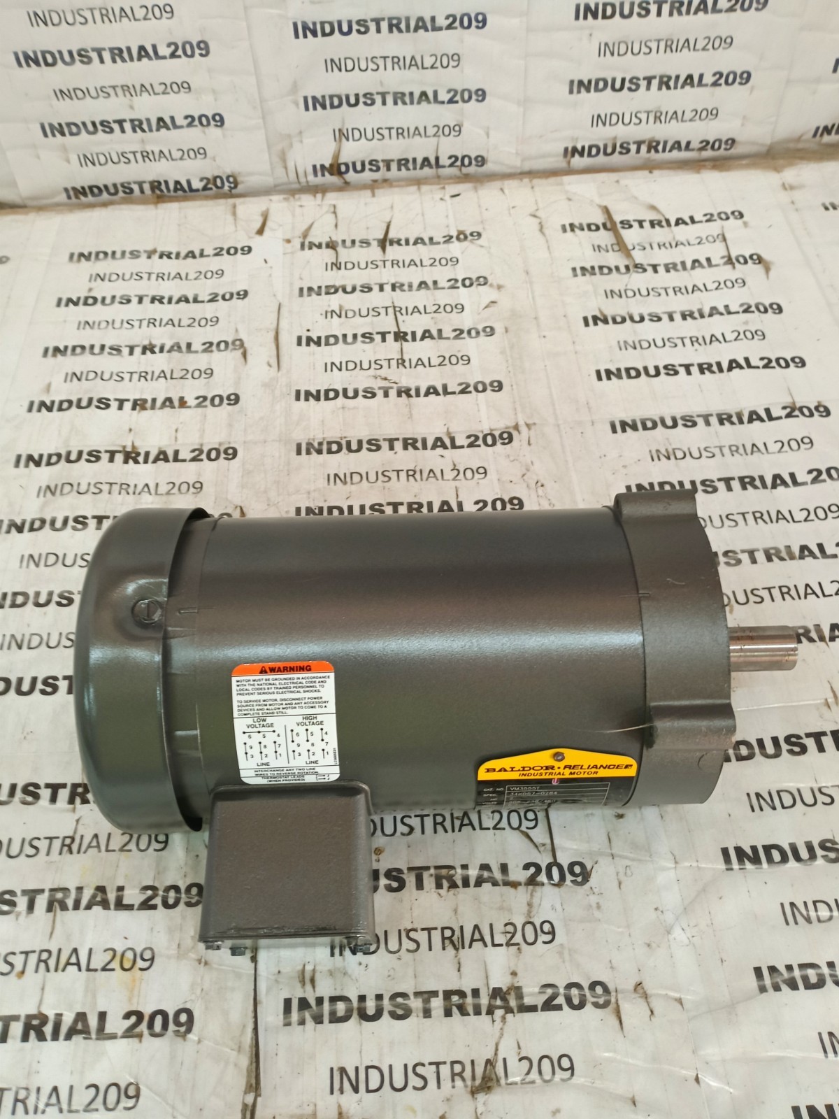 2HP BALDOR VM3555T MOTOR FRAME 143TC PH 3 VOLTS 208
