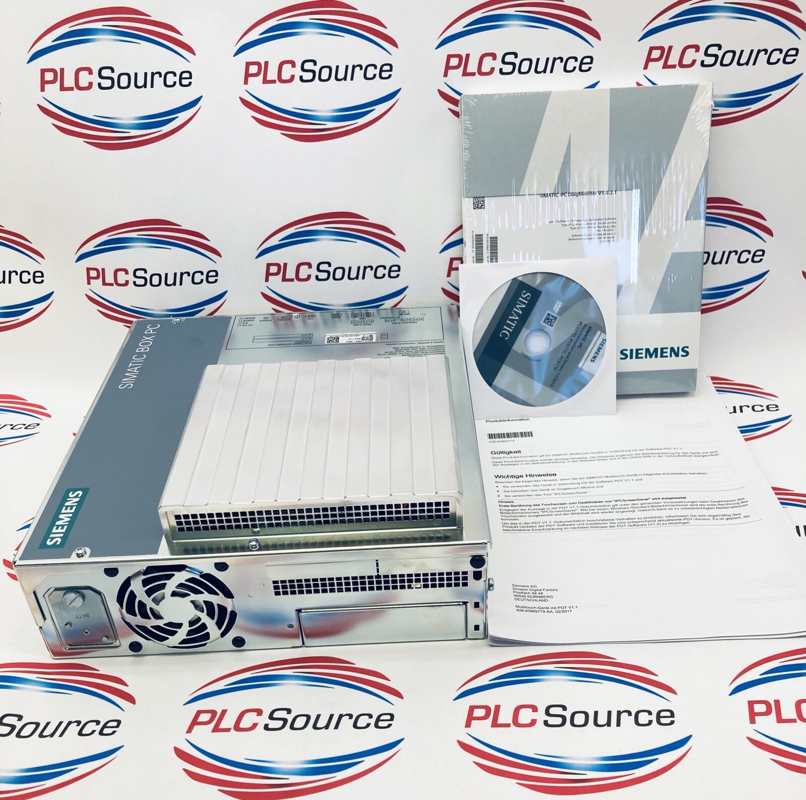 SIEMENS 1P 6AG41312GH600XA6 IPC PROCESS CONTROL W/DVD AND MANUAL
