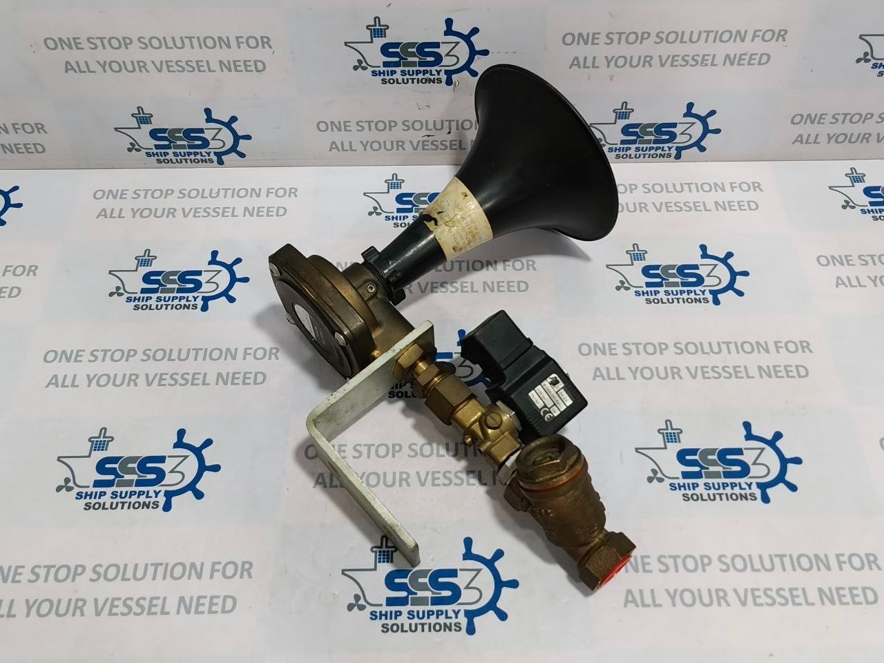 Kockum Sonics Tyfon MKT 75/660 Air Horn with Solenoid Valve