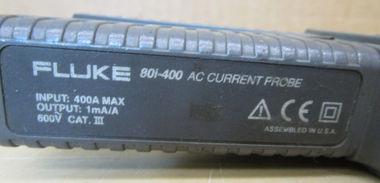 Fluke 80i-400 AC Current Probe 400A Max 1mA/A 600V 1315OMF