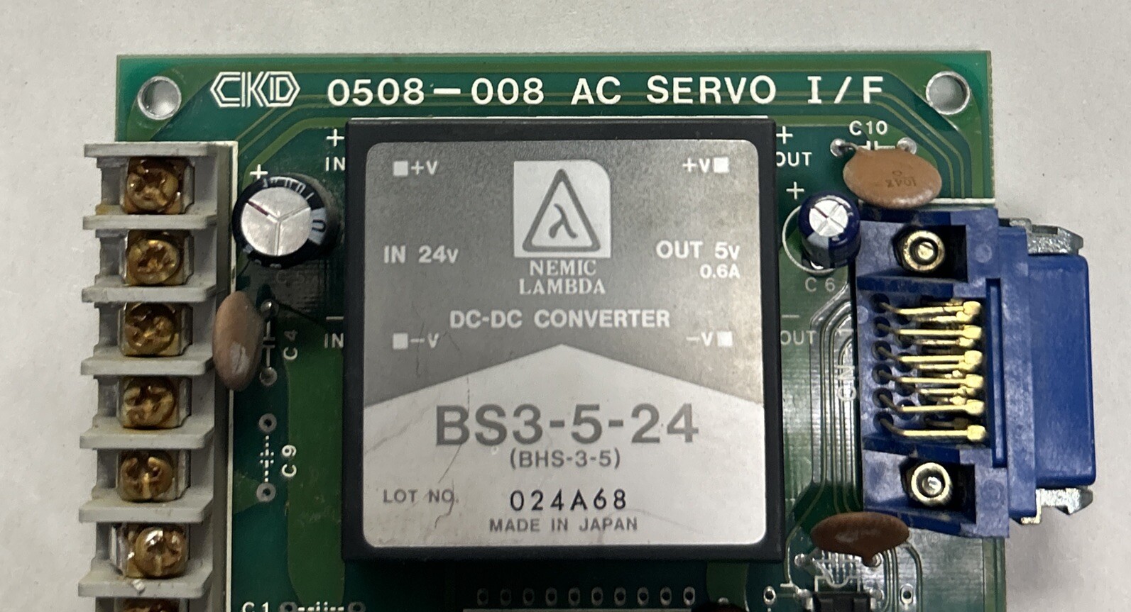 CKD,0508-008,AC SERVO I/F MODULE PC BOARD