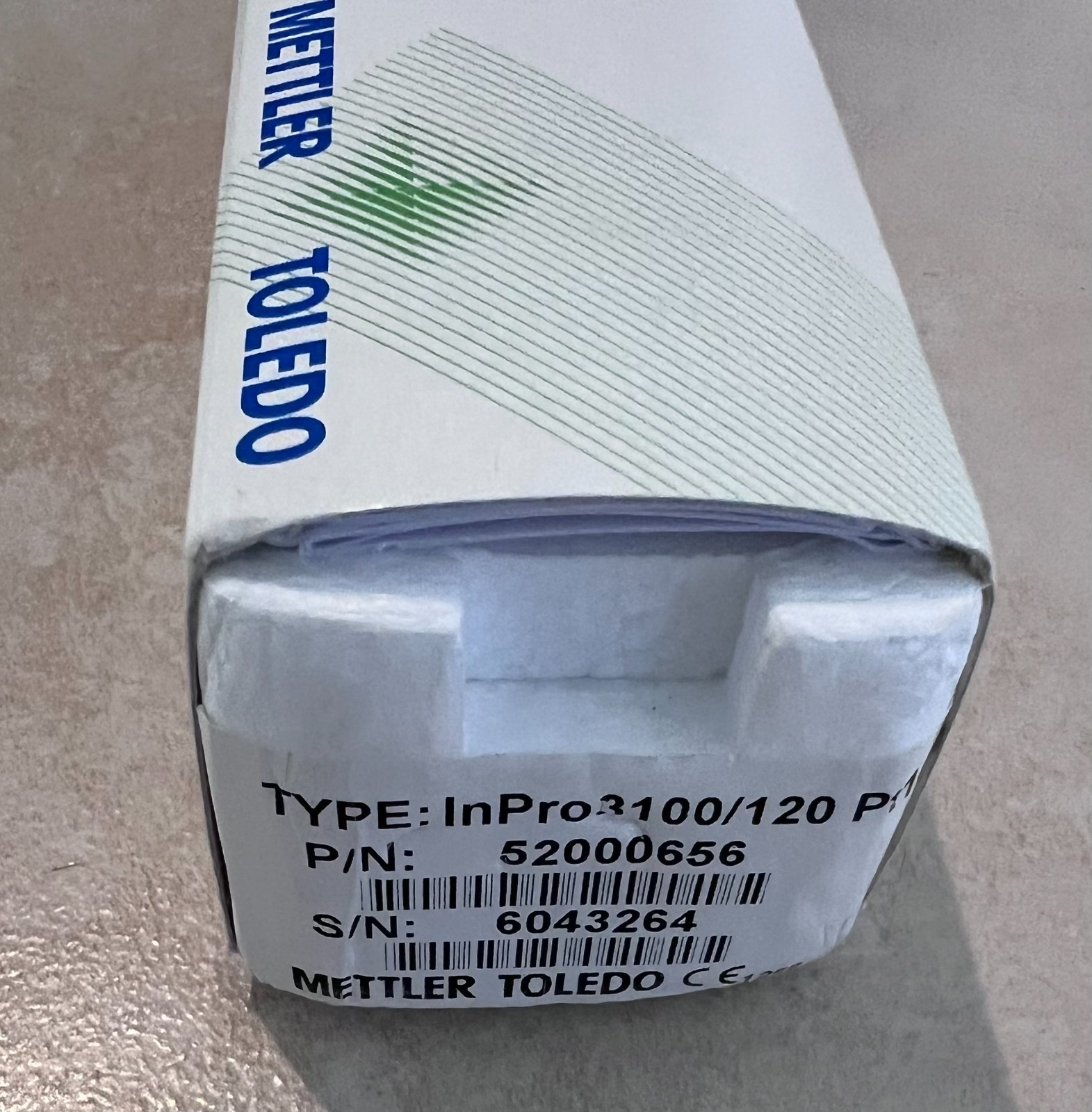 Mettler Toledo InPro 3100/120 Pt100 pH Sensor Probe 52000656 ATEX NEW Inline