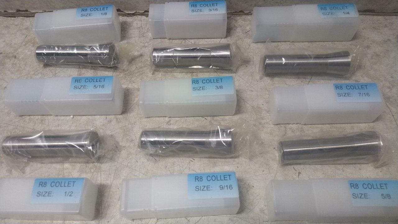 Dayton 5PZP0 12 Component 1/8 to 3/4 In Size Range Collet Set
