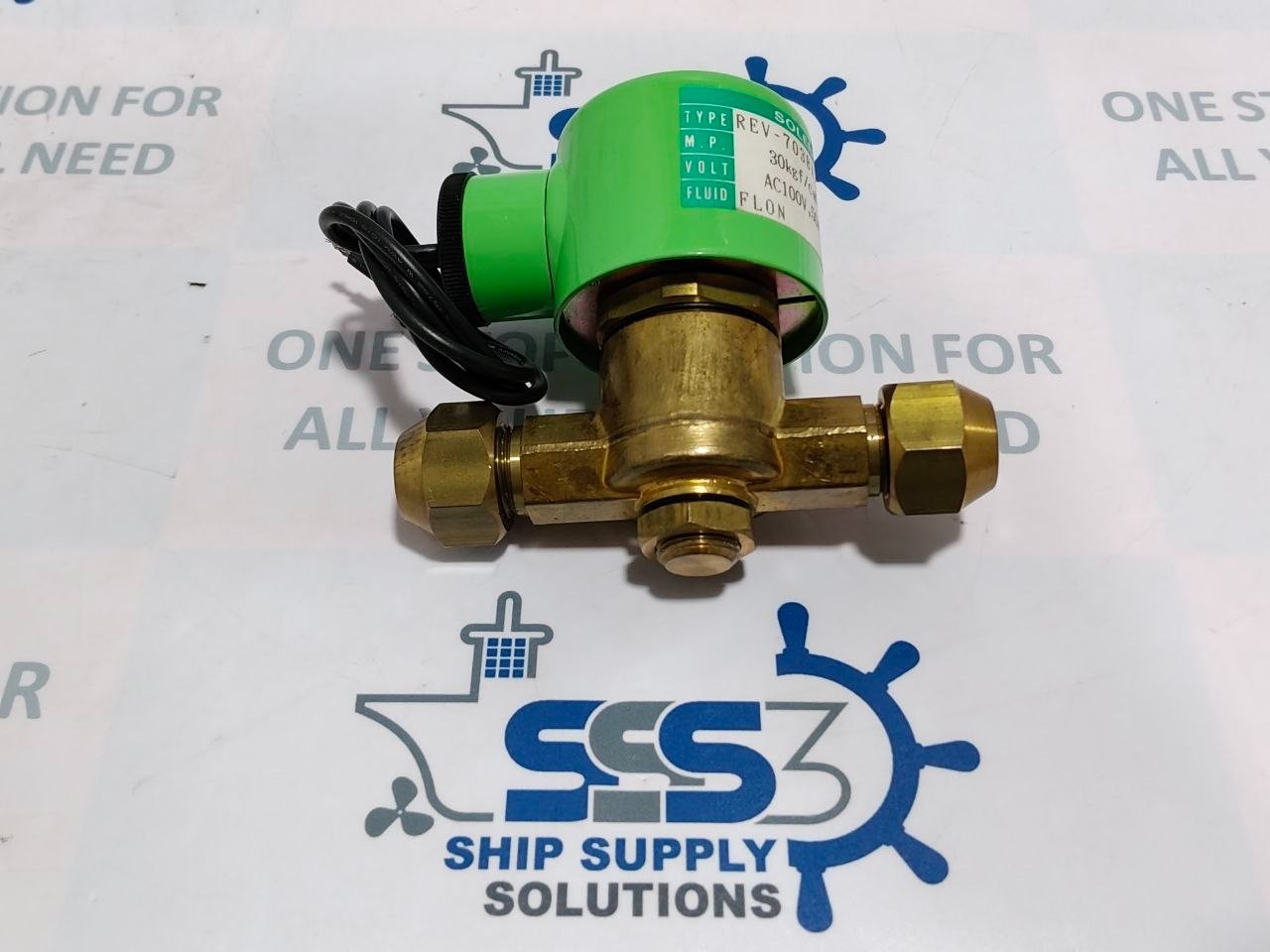 Saginomiya REV-703BXF Solenoid Valve Flon AC100V 50/60Hz 30kg f/cm² 25kg f/cm²