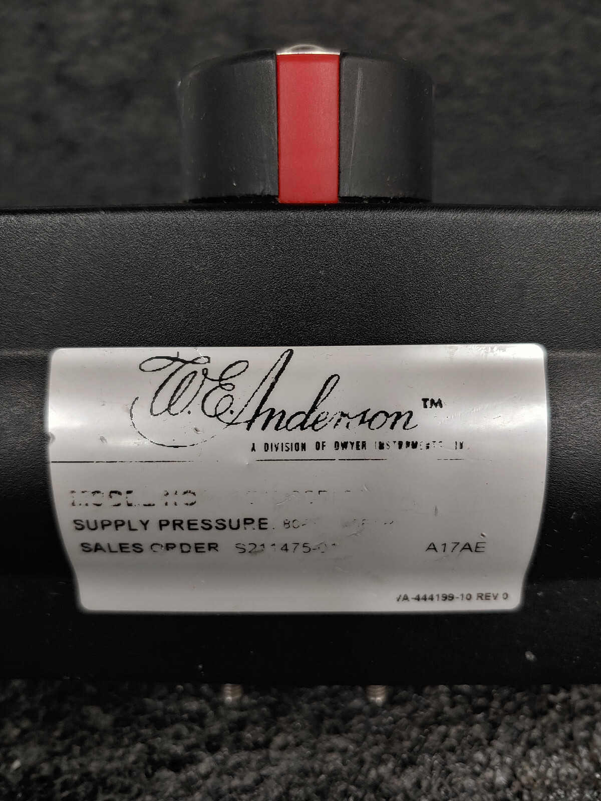 WE ANDERSON DWYER Series Act Pneumatic Actuator