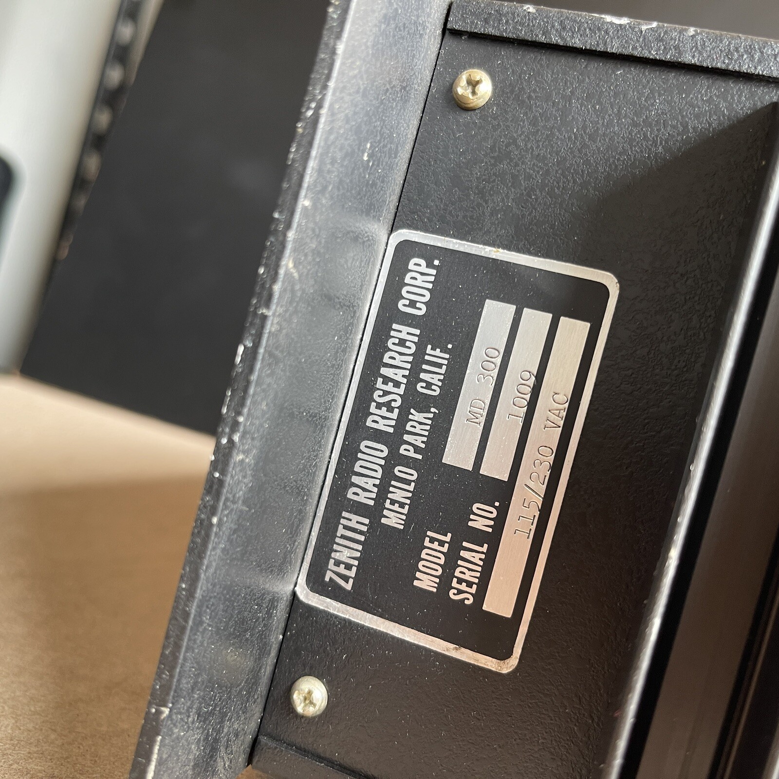 Vintage Zenith Radio Research MD 300 Acousto-Optical Driver and Modulator M40 PL