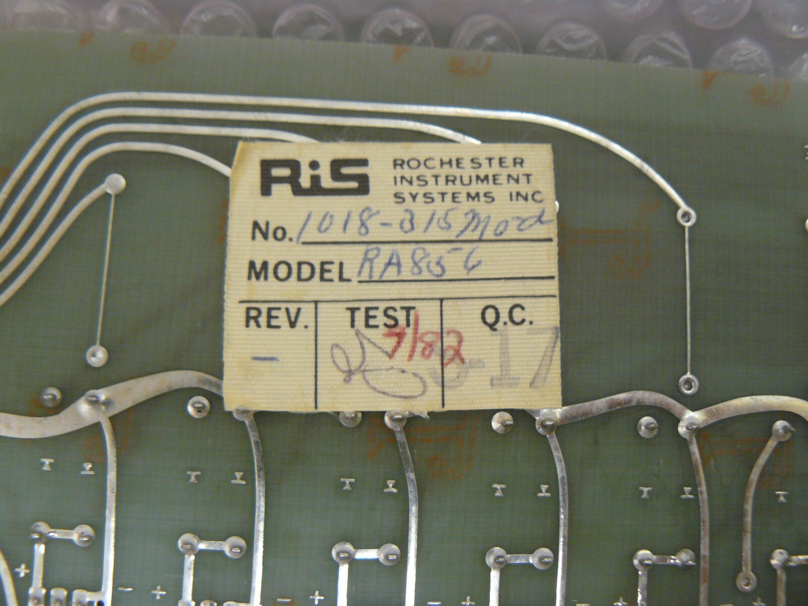 ROCHESTER INSTRUMENTS SYSTEMS RA856 SEQUENCE MODULE NEW