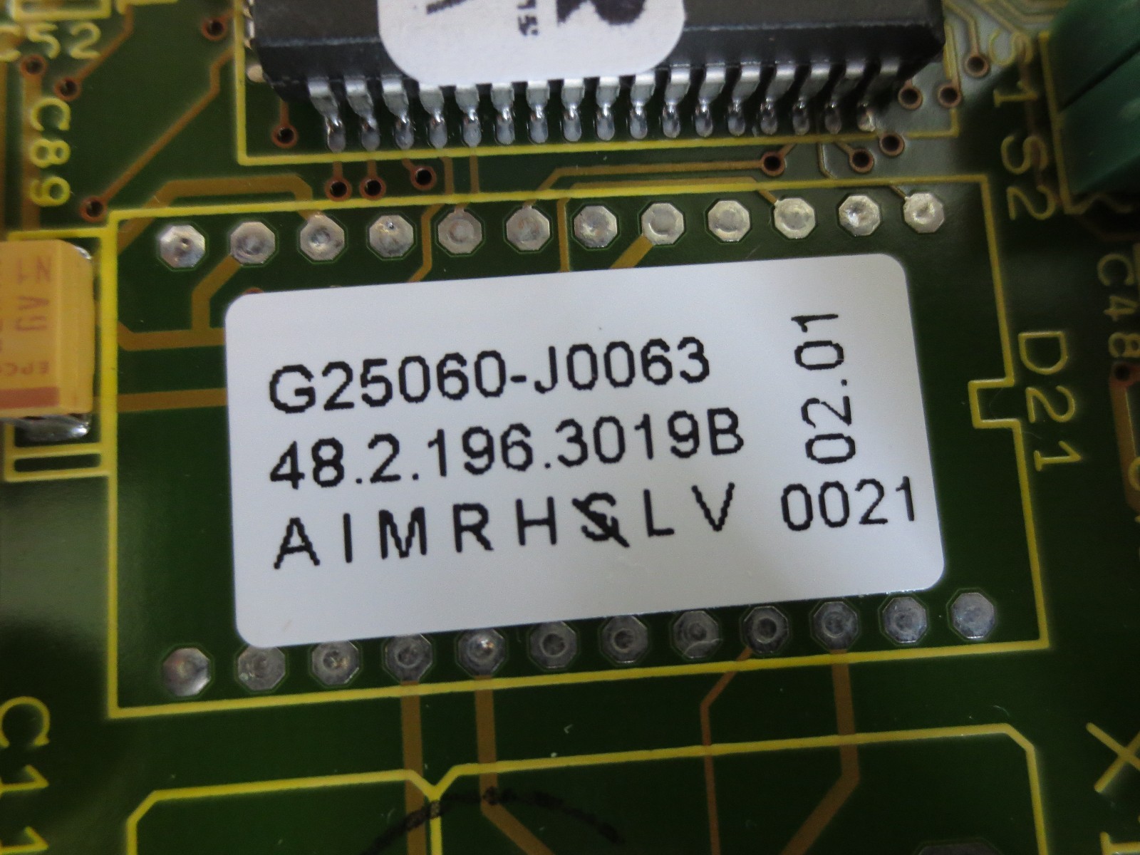 CIRCUIT BOARD G25060-J0063 / 48-2-196-019B /00.4.492.1142 A – NEW SURPLUS