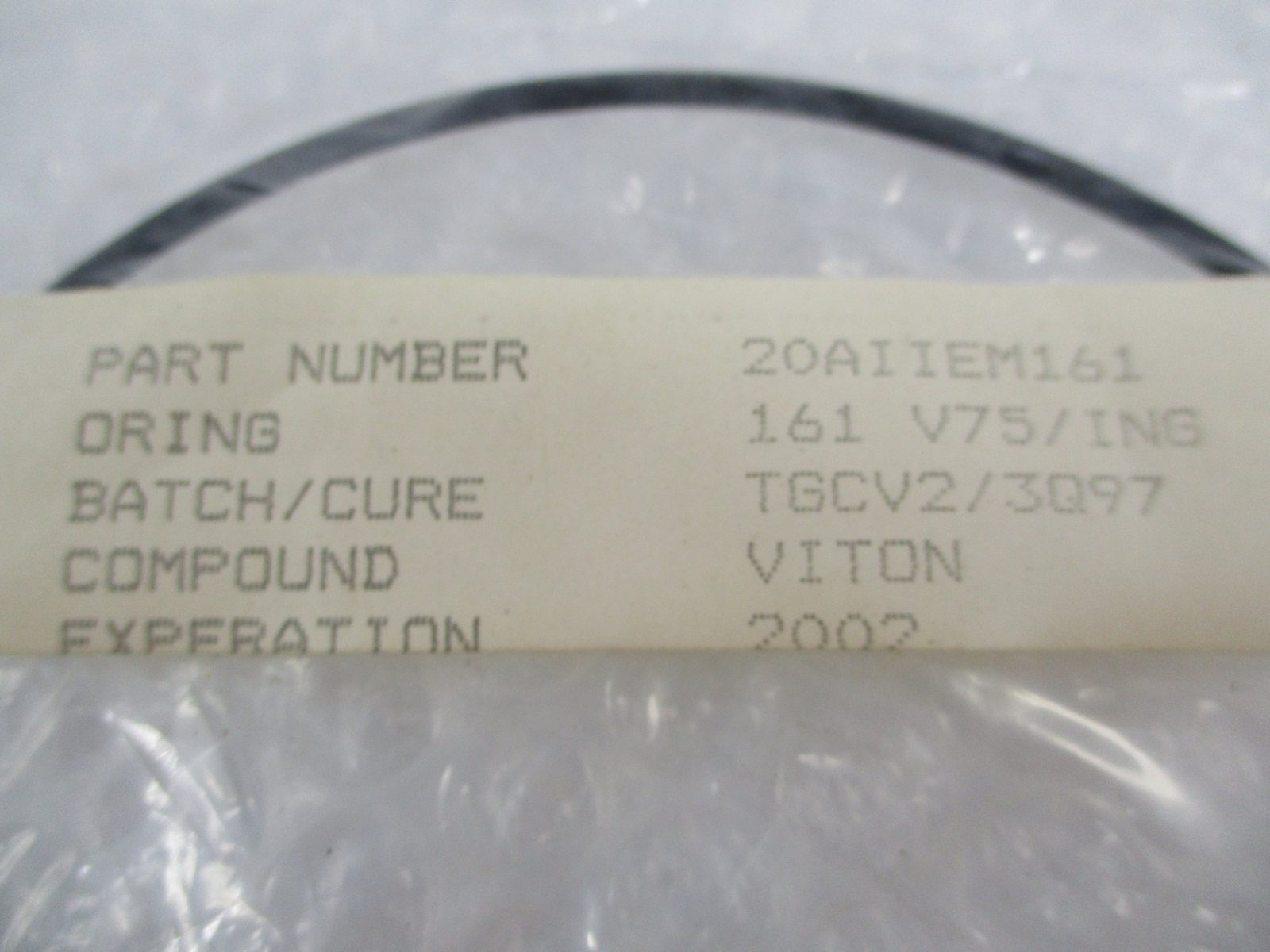 VITON 20AIIEM161 O-RING LOT OF 2 NSNP