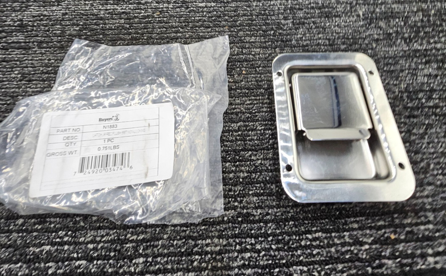 Buyers Products N1883 Latch Flush-Mount Nonlocking Paddle For 2 3/4 x 3 3/4″