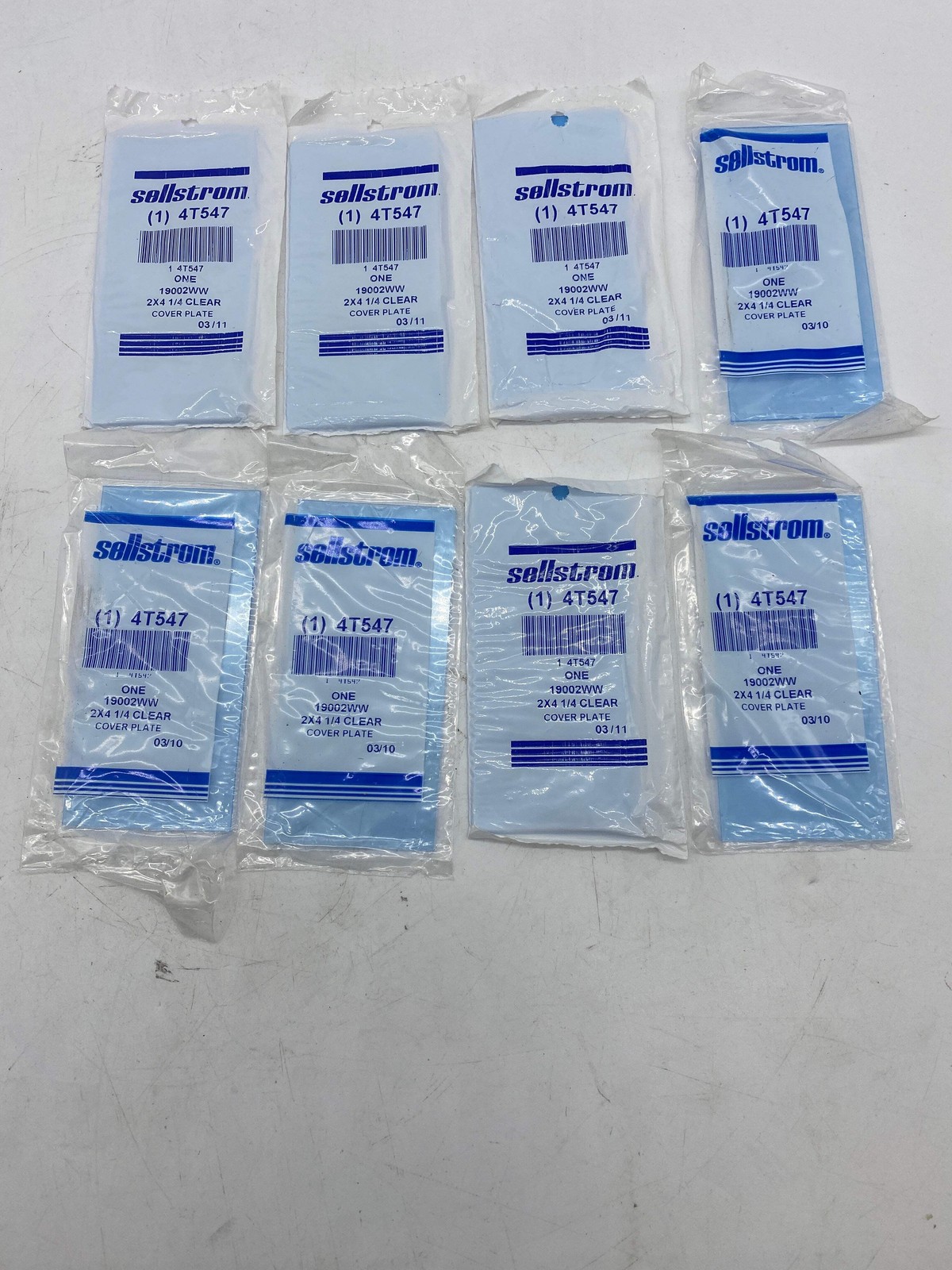 Sellstrom 4T547 Clear Cover Plate *Lot of (8)* (Open Box)