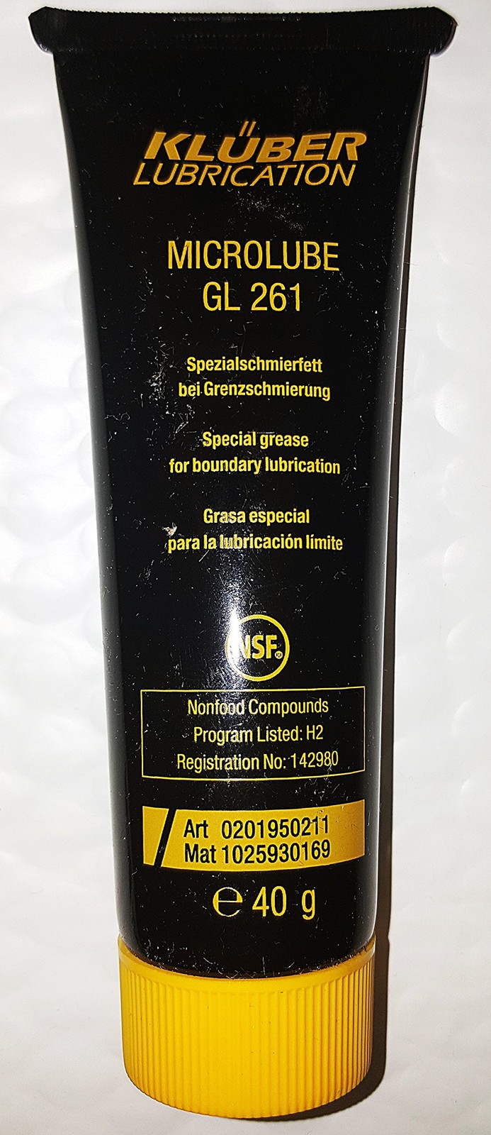 Kluber Microlube GL261 Special Lubricating Grease 40g Tube