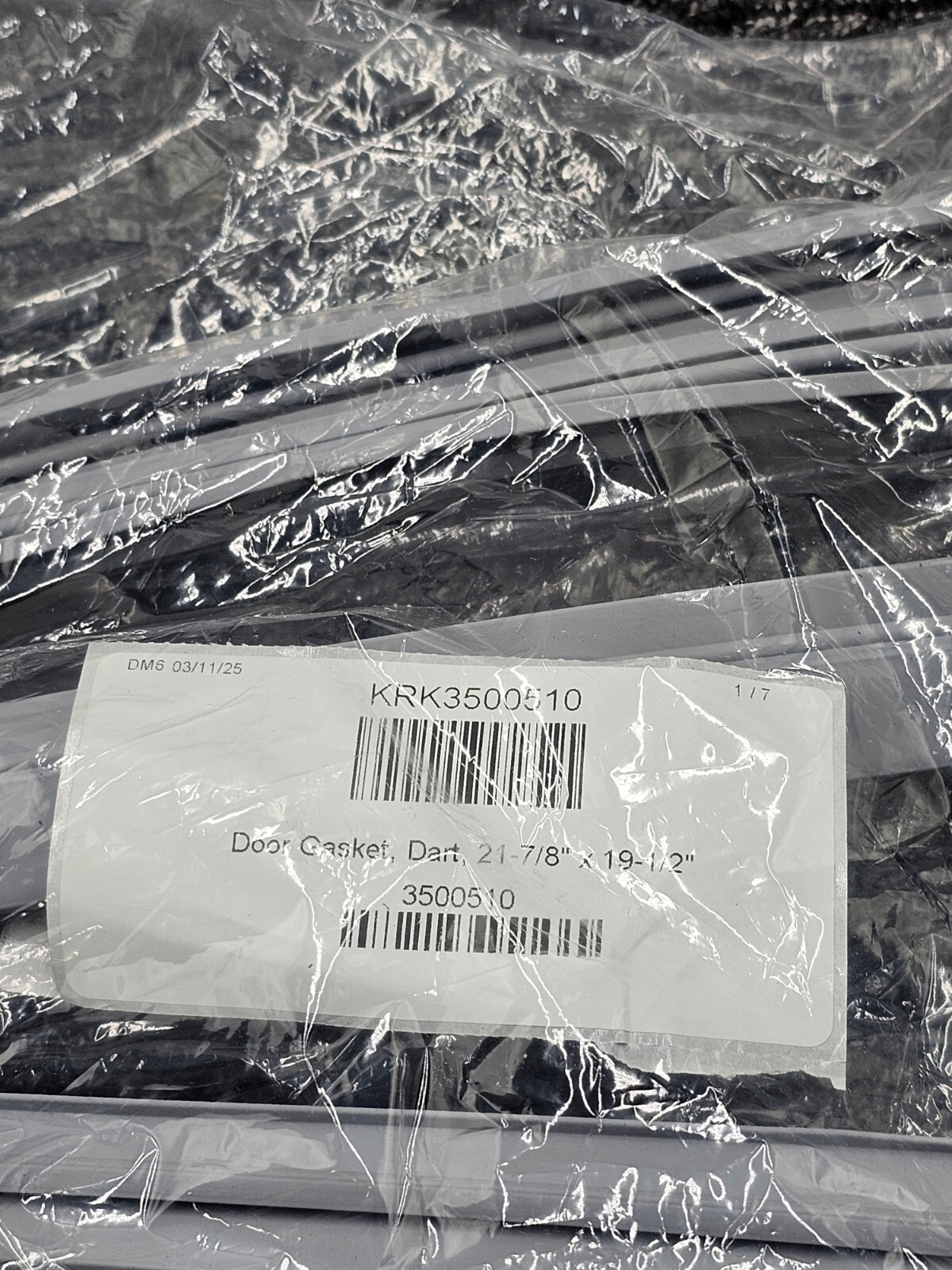 Door Gasket 3500510 Replacement Dart 21-7/8″ x 19-1/2″ Gray For Kairak