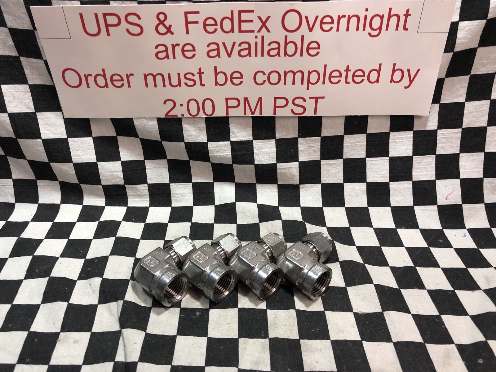 Parker A-LOK Metric Tube NPT Female Elbow, M12FEL1/2N-316, LOT OF 4 #1605N4