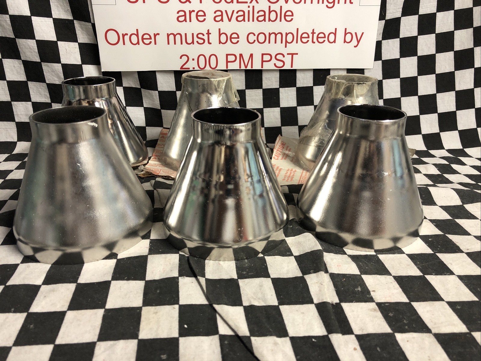 MKS Conical Reducer Buttweld 4″ to 2″ O.D, 10023400CR200, LOT OF 6, SHIPSAMEDAY