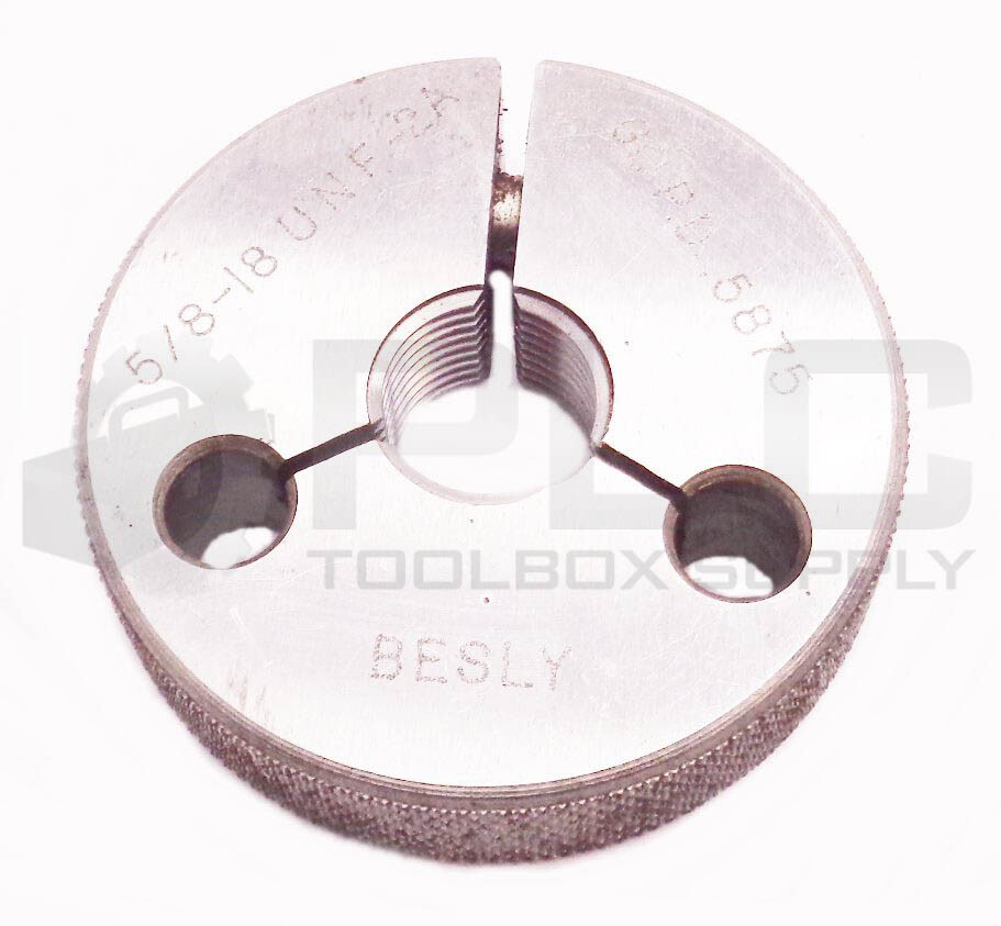BESLY 5/8-18 UNF-2A THREAD RING GAGE GO PD.5875
