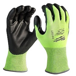 Milwaukee 48-73-8943B High Visibility Cut Level 4 Polyurethane Dipped XL