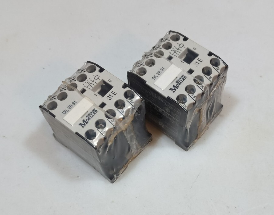 2-MOELLER ER-31E Contactors/ Overload Relays (5-Pole)-(115V-Coil)-(10-Amp)