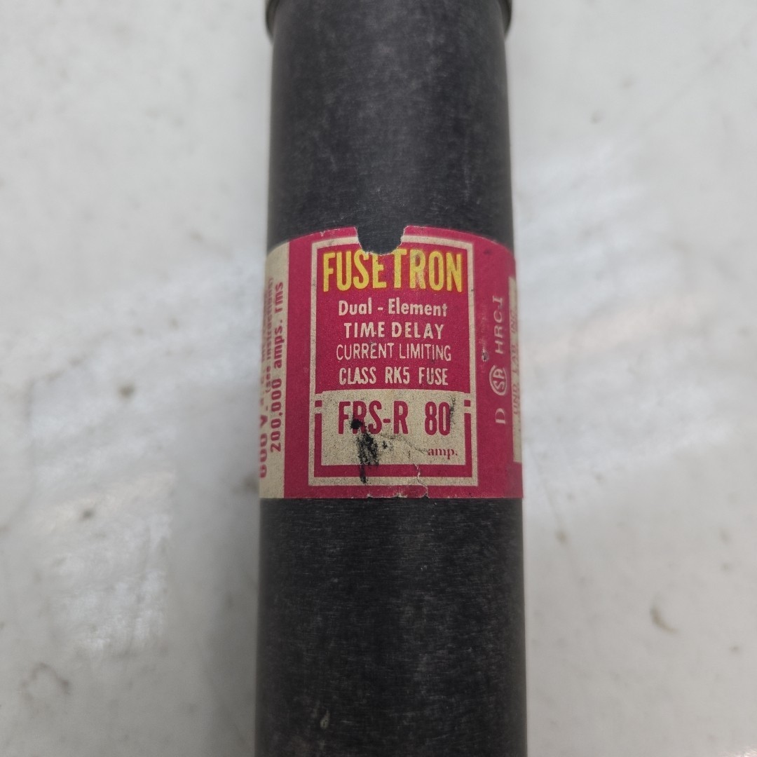 Mixed Lot of 7 Class RK5 80A Fuses Bussmann FRSR80 Buss RES80 600V Time Delay
