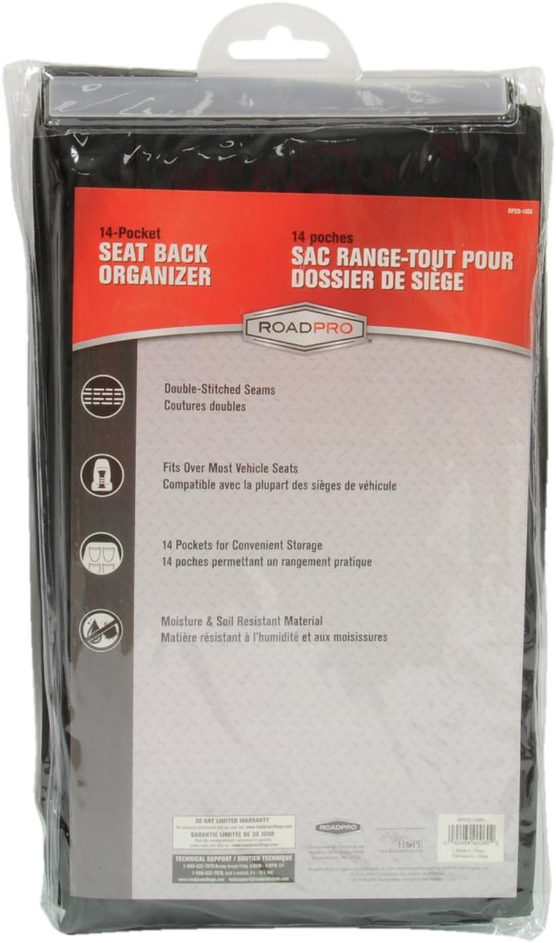 Car Seat Back Organizer Headrest Hanging Storage 6 Pocket Travel Essential