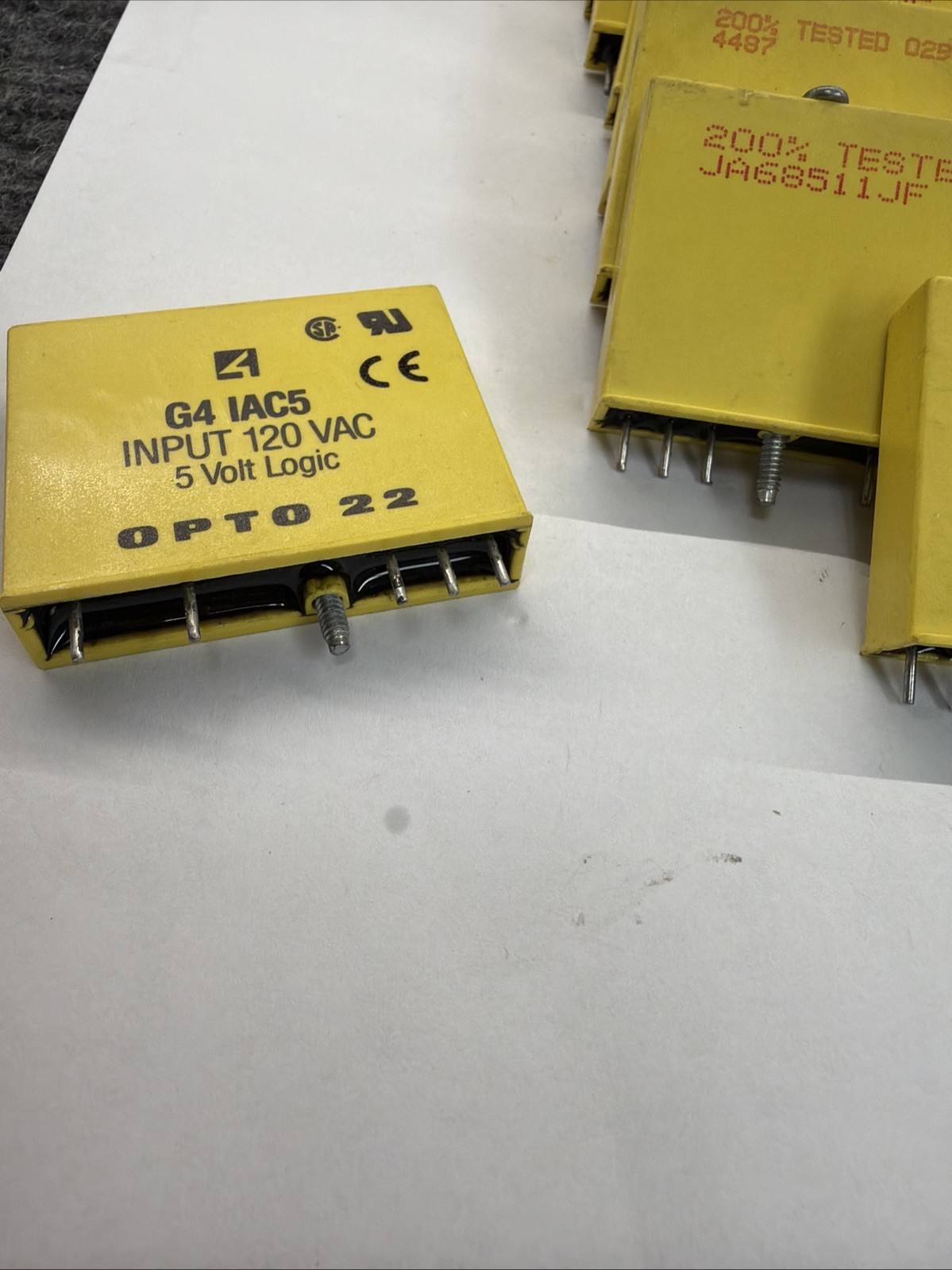 Opto 22 G4IAC5 G4 1AC5 Input Modules 120VAC 5V Logic Lot of 9 Yellow