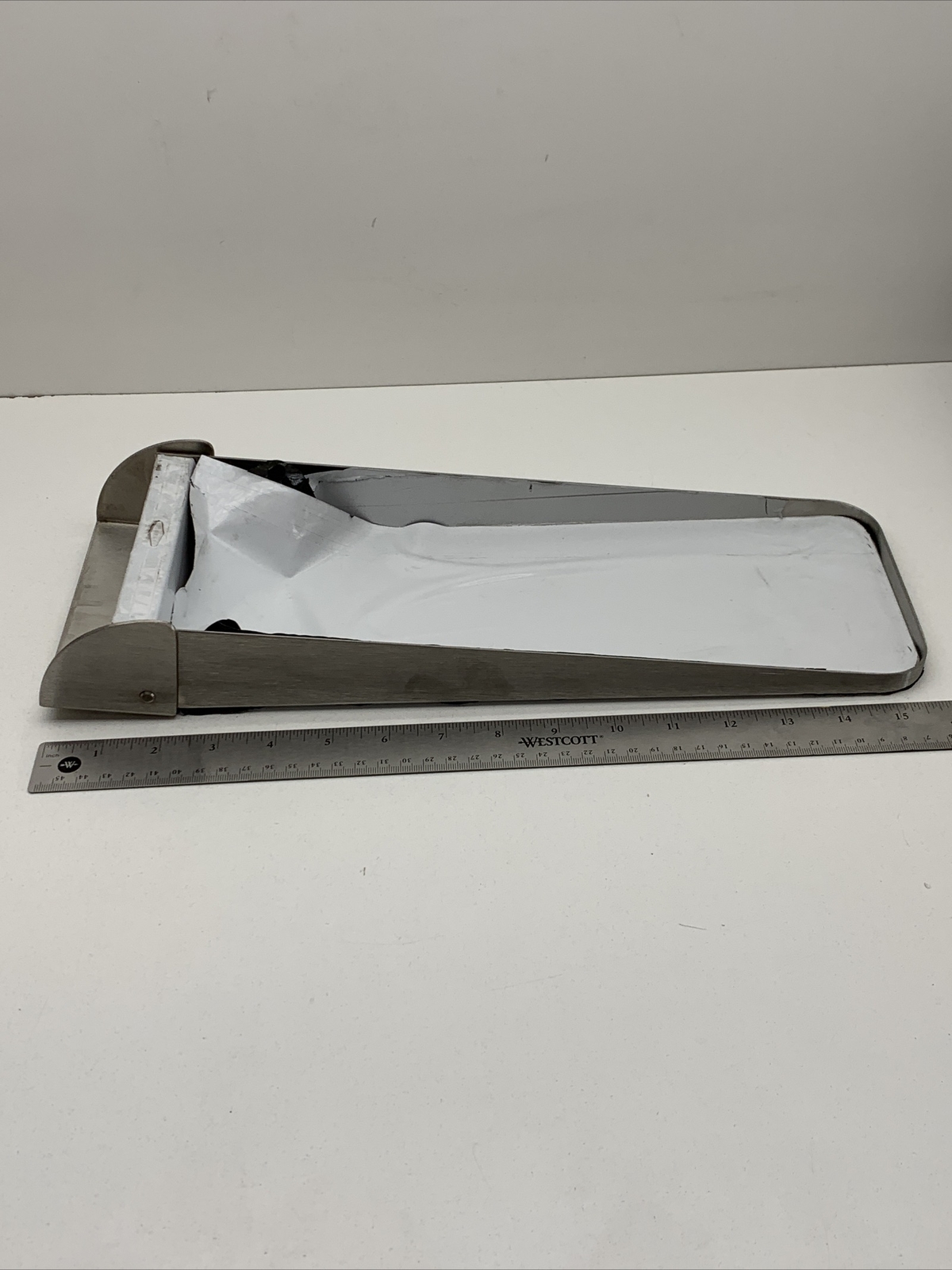 Bobrick B-287 Stainless Steel Folding Utility Bathroom Shelf