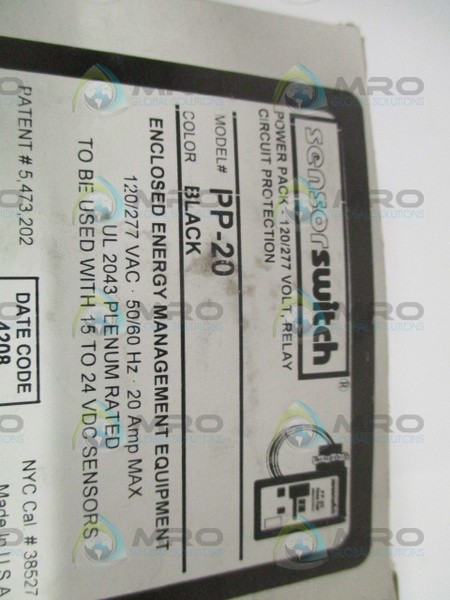 SENSOR SWITCH PP-20 POWER PACK 120/277V NSMP