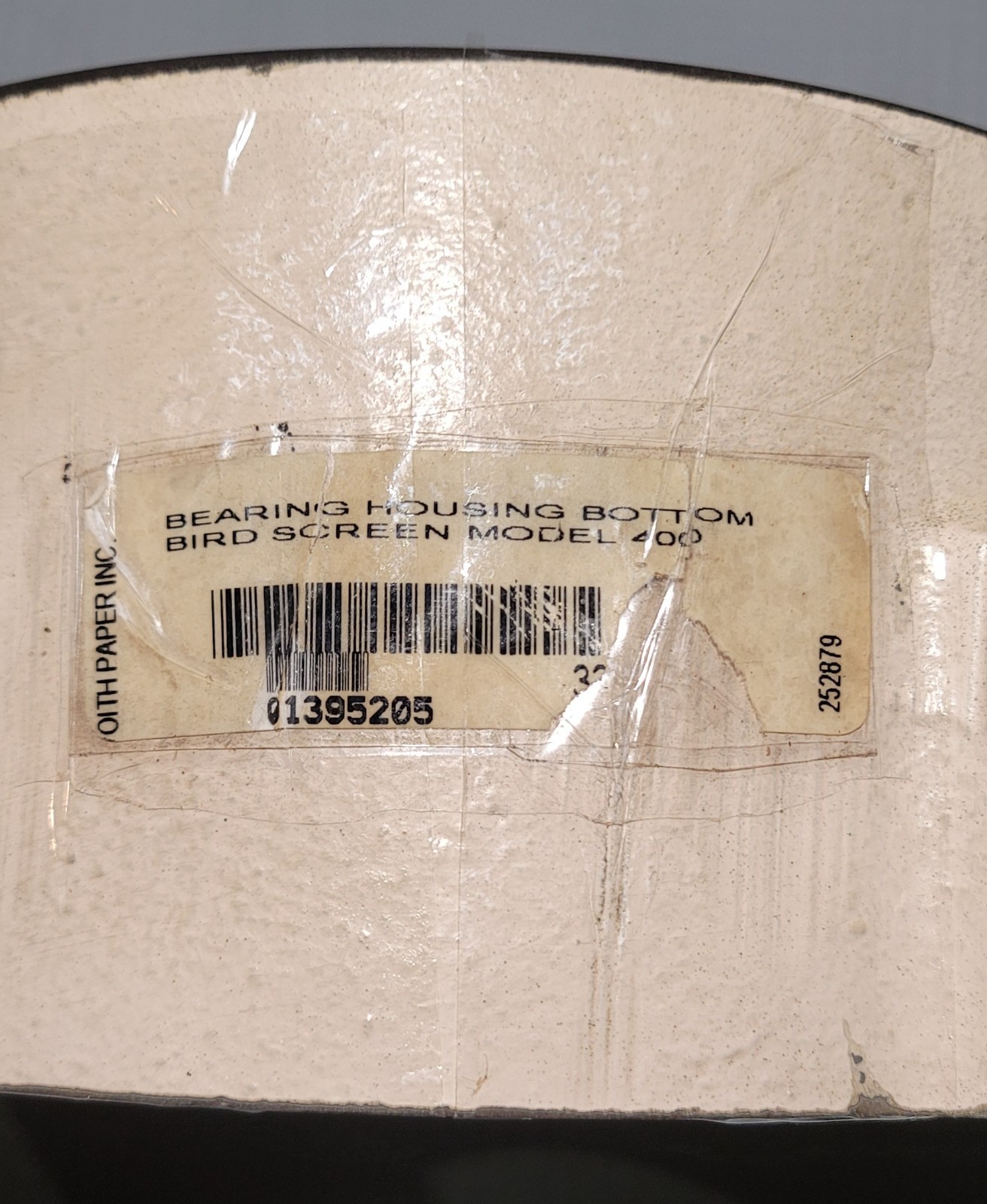 Voith Paper BIRD Model 400 Bearing Housing Bottom P/N 252879 CentriScreen…