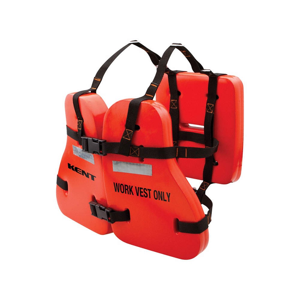 KENT SAFETY 151200-200-005-13 LifeJacket,Adult,Oversize,17.5lb,Foam,OR 792Y07