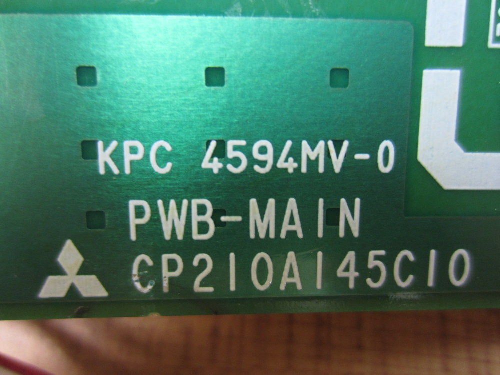 Mitsubishi CP210A145C10 PWB-MAIN KPC 4594MV-0 w/Color Display Monitor