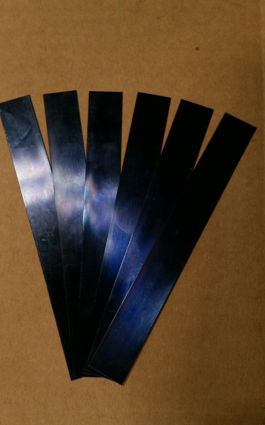 Blue Tempered Spring Steel Shim .020 Thick x 0.750″ Wide x 6″ ONE PIECE PER LOT