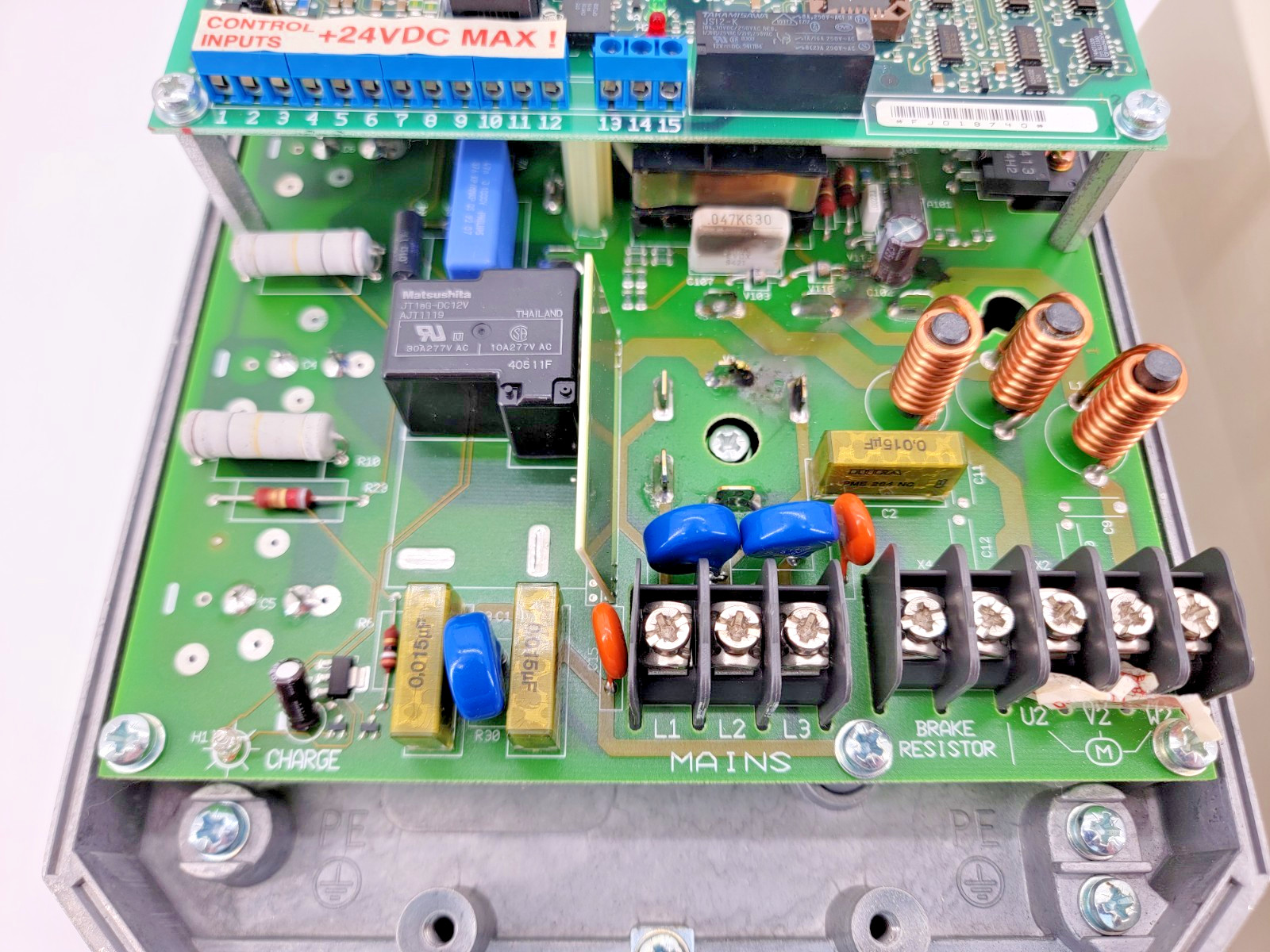 ABB ACS201-1P6-3-00-10 AC Drive 480V 3A 3PH 63Hz – For parts – Not working