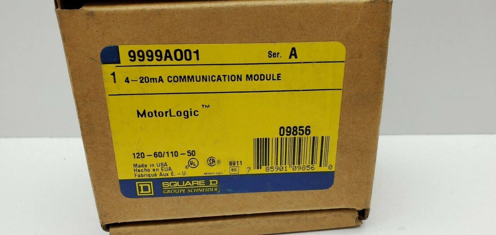 Square D 9999AO01 Series A 4-20mA Communication Module Motor Logic 110/120Vac