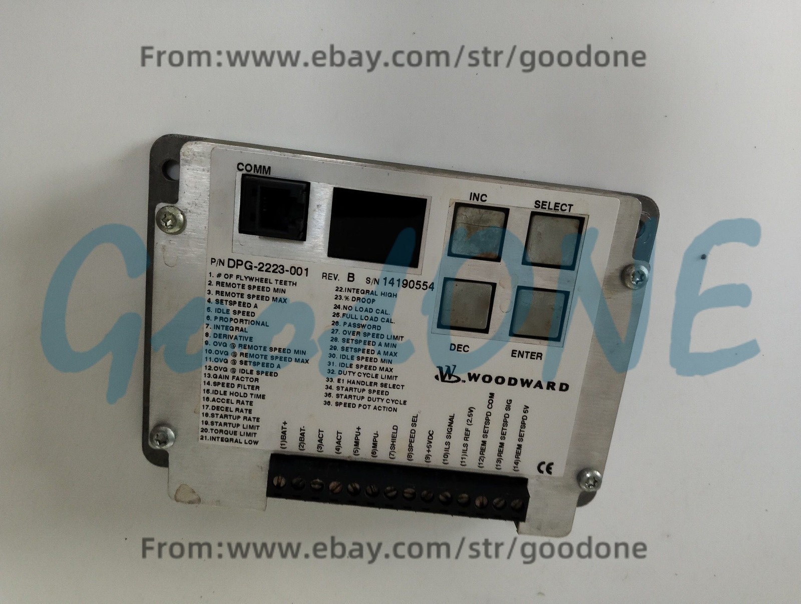 1PC USED FOR Woodward DPG-2223-001 Digital Diesel Governor Speed Controller