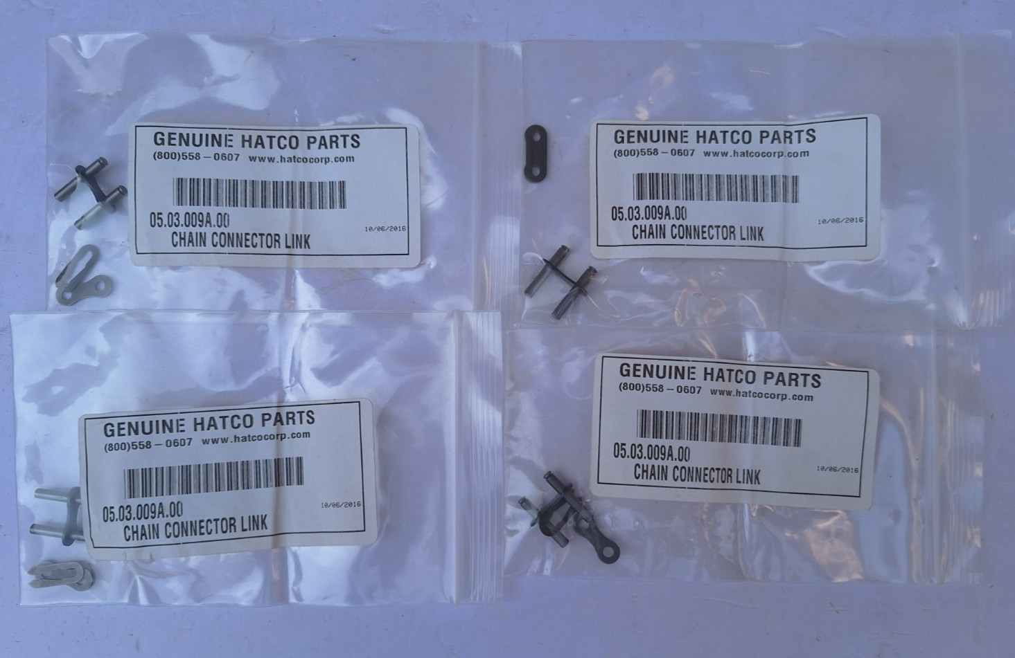 HATCO 05.03.009A.00 CONNECTOR/MASTER LINK KIT CHAIN LOT OF 4