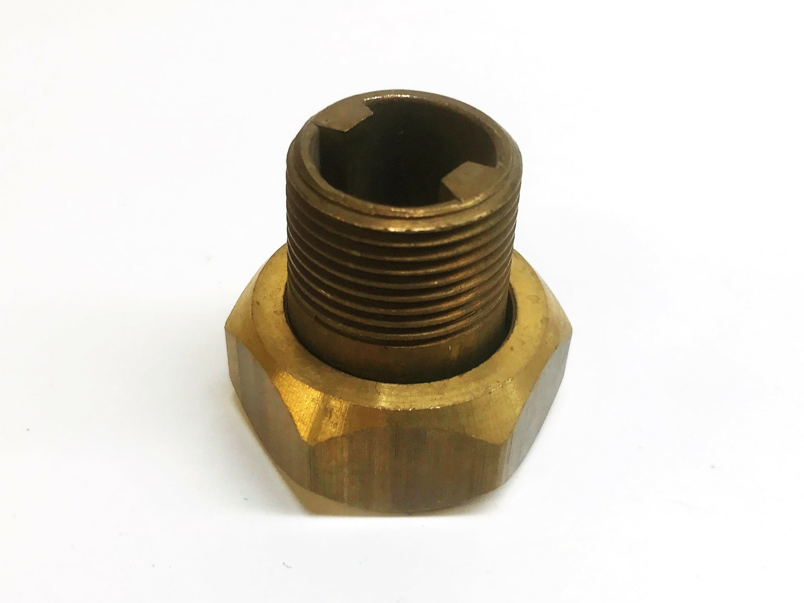 Unbranded 1-1/4″ (1″) Brass Hex Compression Tube Nut Assembly [Lot of 6] NOS