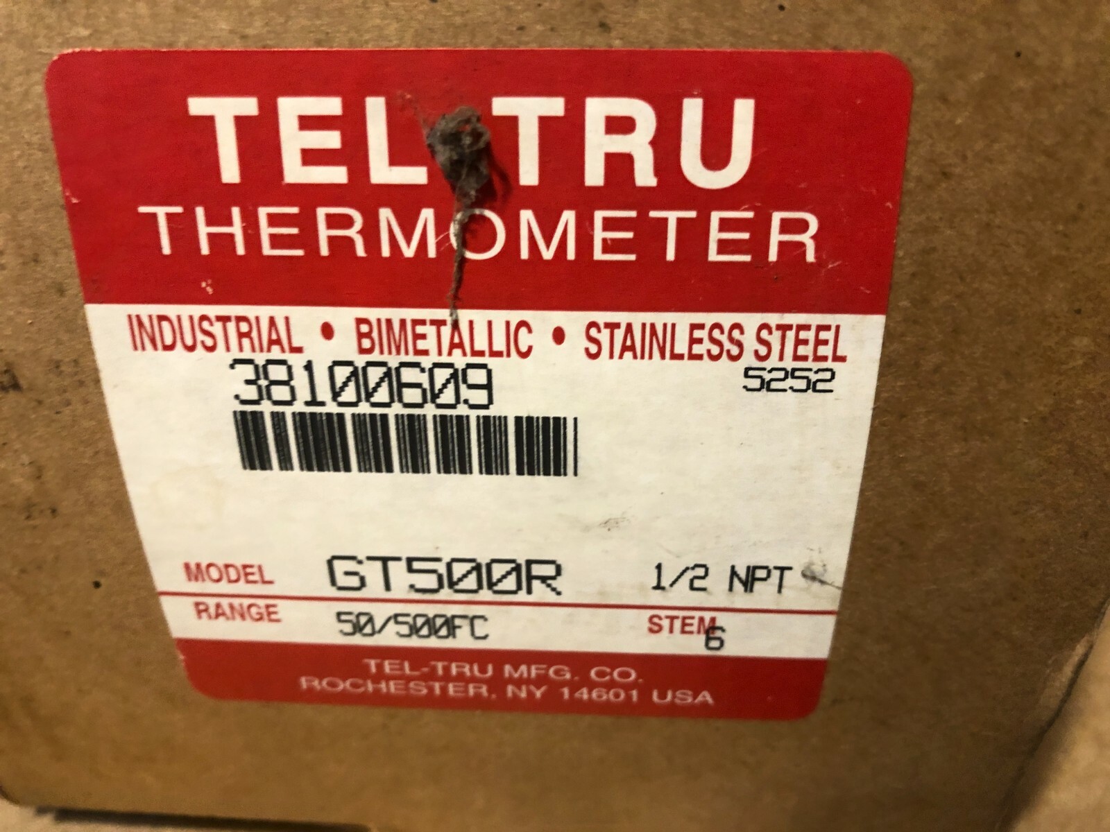 Tel-Tru, Thermometer, GT500R