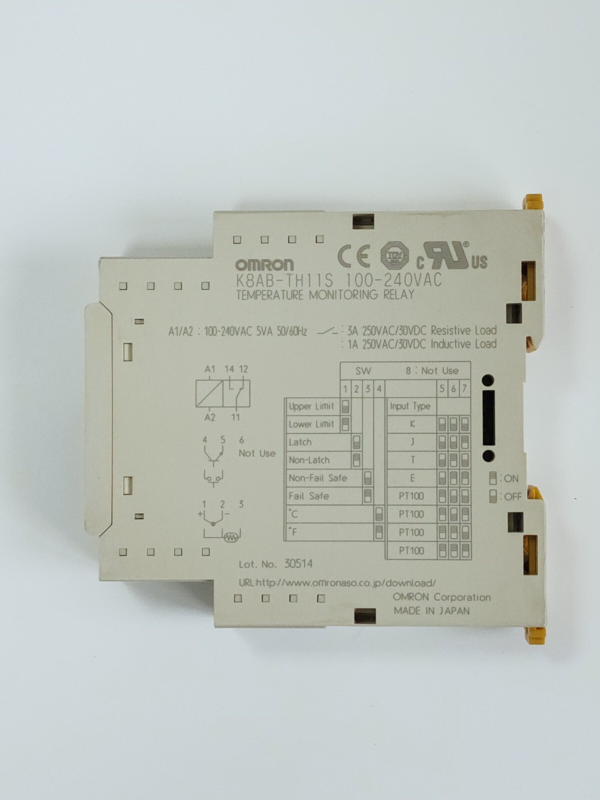 K8AB-TH11S OMRON TEMPERATURE MONITORING RELAY K8AB-TH11S